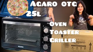 Agaro OTG oven Review 25 litre Unboxing  oven toaster griller best OTG  Best oven ￼myhappiness [upl. by Nirrac]