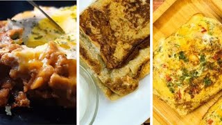 How to Make Breakfasts in 3 Different Ways  Quick amp Easy Breakfast Recipes [upl. by Arama]