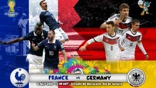 Highlights Francia vs Germania 01 quarti di finale Mondiale 2014 [upl. by Xymenes294]