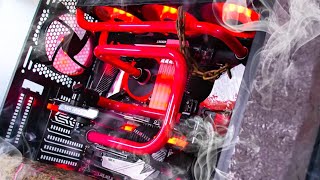 ULTIMATE Doom Eternal Custom Water Cooled Gaming PC Build  Time Lapse [upl. by Meyer]