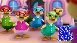 Colorful Duck Dance Party  Fun Kids Music amp Dance [upl. by Boorman]