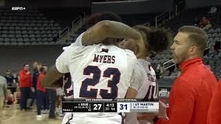 Punch to the face leads to 3 ejections in UT MartinSIUE  ESPN College Basketball [upl. by Jarlathus]