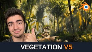 Cet Addon Blender devient encore meilleur  Vegetation V5 [upl. by Ushijima]