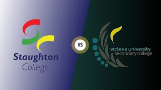 U14s Boys Cameron Smith Shield  Staughton College vs Vic Uni Secondary College [upl. by Nadabb]