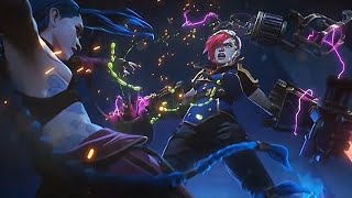 Jinx Vs Vi And Caitlyn Complete Fight Scene  Arcane Season 2 Episode 1 Action Scene [upl. by Specht]