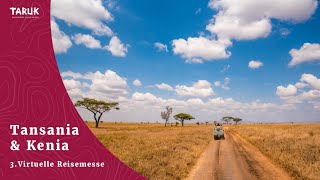 Tansania amp Kenia Reisen Safaris amp Tipps  3 TARUK Virtuelle Reisemesse [upl. by Sivra]