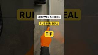 Shower screen install easy way to fit the rubber seal [upl. by Wadleigh]