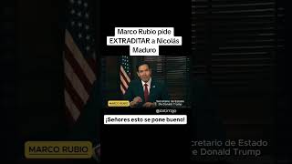 Marco Rubio pide que se reconozca a Edmundo Gonzales y extraditan a Nicolás Maduro venezuelalibre [upl. by Lamoureux]