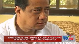 PAMCHAM AT PML TUTOL SA DEKLARASYONG ELECTION HOTSPOT ANG PAMPANGA [upl. by Darmit]