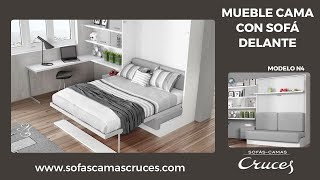 Mueble cama sofá delante [upl. by Attenoj]