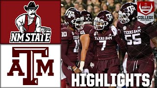 New Mexico State Aggies vs Texas AampM Aggies  Full Game Highlights  ESPN College Football [upl. by Ribak]