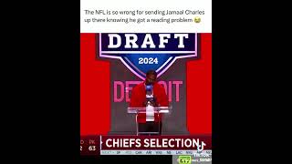 Jamaal Charles reading the draft pick 😭 draft funny nfl [upl. by Filler]