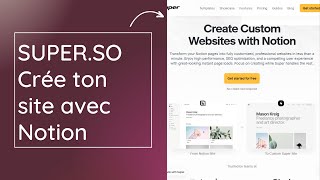 SUPERSO Créer son site sur NOTION [upl. by Oznerol]