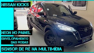 NISSAN KICKS CÃ‚MERA DE RÃ‰ NA MULTIMÃDIA ENVELOPAMENTO DAS RODAS E VÃRIOS OUTROS ACESSÃ“RIOS [upl. by Landing978]