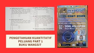 BAHAS BUKU WANGSIT Pengetahuan Kuantitatif PK  Materi Peluang  Persiapan SNBT UTBK 2025 [upl. by Eillor806]