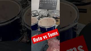 Roto vs toms shorts drums vs [upl. by Nwahsyt]