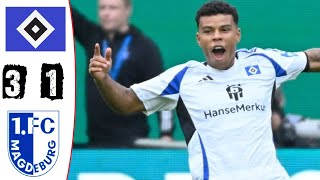 HSV  1 FC Magdeburg 31 Highlights  2 Bundesliga  20242025 [upl. by Llennej]