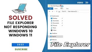 File Explorer Not Responding Windows 10 [upl. by Katharine]