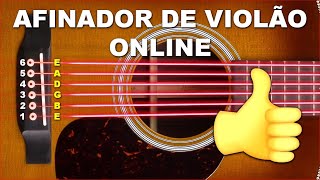 ðŸŸ¢AFINADOR DE VIOLÃƒO ONLINE AFINAÃ‡ÃƒO PADRÃƒO DAS CORDAS DE UM GUITARRA PARA AFINAR A VIOLÃƒO ACÃšSTICA [upl. by Fitz]