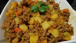 Carne molida con verduras picadillo de res [upl. by Vogeley350]