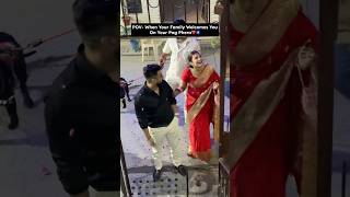 Pag Phera Rasam❤️🧿 swatimonga rajatswati couplegoals newlyweds pagphera ytshorts [upl. by Orecul]