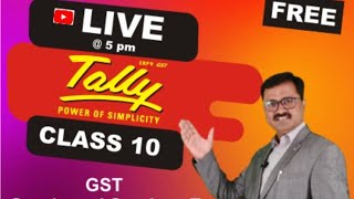 Tally Live Class  10  GST  IIMS Institutes [upl. by Shurlock]