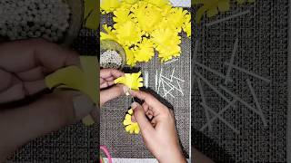 Easy paper flower diwali decoration 🎉🌹 shorts craft shortsfeed youtubeshorts art [upl. by Eidnalem]