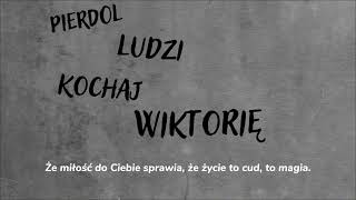 TuneFusion  Pierdol ludzi kochaj Wiktorię Polski Rap 2024  Tekst [upl. by Pru]