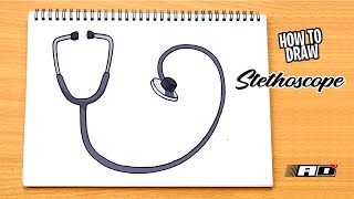 How to draw Stethoscope [upl. by Emad867]