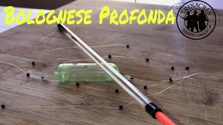 Come costruire una lenza x la Pesca a Bolognese inserendo un pasturatore per spot profondi Tutorial [upl. by Bathsheb875]