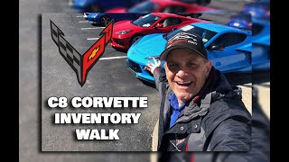 C8 CORVETTE INVENTORY WALK amp ORDER STATUS UPDATE [upl. by Lyle]