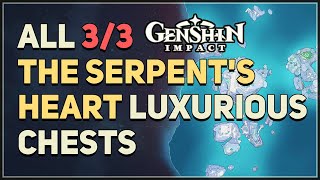 All 3 The Serpents Heart Luxurious Chest Puzzles Genshin Impact [upl. by Ronen]