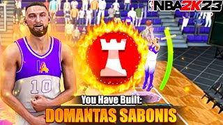 This Domantas Sabonis Build Is DOMINATING COMP PRO AM On NBA 2K23 [upl. by Eugenle]