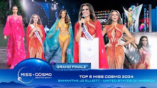 TOP 5 MISS COSMO 2024  SAMANTHA JO ELLIOTT  UNITED STATES OF AMERICA [upl. by Tterag]