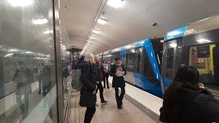 Busy train station Odenplan Sweden Stockholm 🇸🇪 [upl. by Doerrer]