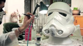 Making a Stormtrooper Helmet  Timelapse  Nigredo [upl. by Johnnie]