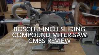 Bosch 8Inch Sliding Compound Miter Saw CM8S [upl. by Brown309]