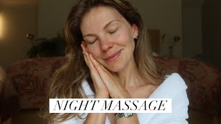 RELAXING NIGHT FACE amp SHOULDERS MASSAGE [upl. by Sukhum]