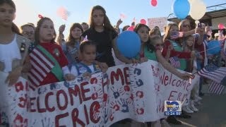 Injured soldier welcomed home [upl. by Elaynad672]