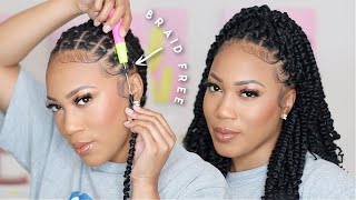 VERSATILE BRAIDLESS ILLUSION CROCHET PASSION TWIST FT TOYOTRESS [upl. by Hajar78]