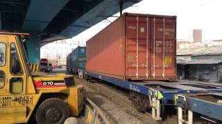 인천역의 화물열차  Freight Train in Incheon Station [upl. by Ardnauq]