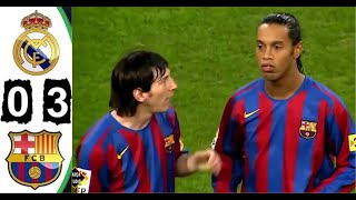 4k Hd Real Madrid 03 Barcelona 2005 All Goals amp Extended Highlights El Clásico Maç Özeti [upl. by Broderick]