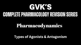 Types of Agonists amp Antagonists in Pharmacology Key Concepts Explained [upl. by Thormora]