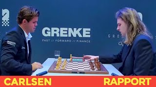 Magnus Carlsen 2823 vs Richard Rapport 2708  GRENKE Chess Classic and Open 2024R6 [upl. by Annairda]