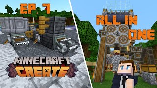 Minecraft Create Mod  AMAZING All in One Contraption [upl. by Lothaire]