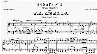 AMEB Piano Series 18 Grade 7 B3 Mozart Allegro Sonata No12 K332 Movement 1 Sheet Music [upl. by Nordek]