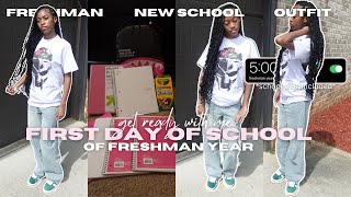 GRWM FIRST DAY OF HIGHSCHOOL 24  freshman edition school vlog ootd ✧˖°  TijuanaNicole [upl. by Leigh]