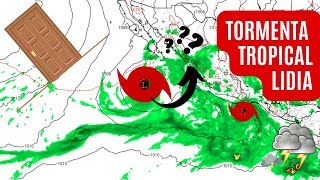 Tormenta tropical Lidia y Philippe  Vigilando el trópico [upl. by Anaitit]