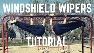 How to Windshield Wipers on the Bar  Windshield Wipers Abs Exercise Tutorial [upl. by Ailisec]