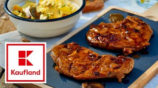 Rezeptvideo Steaks in Malzbiermarinade grillen  Kaufland [upl. by Lacym]